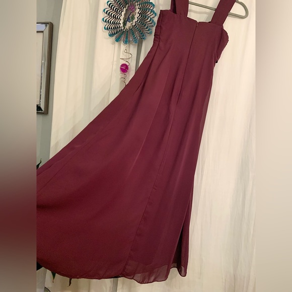 Maroon Empire Dress • PERFECT CONDITION - Picture 14 of 16